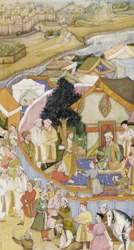 Daud Receives a Robe of Honor from Munim Khan (Illustration from a Dictionary)
